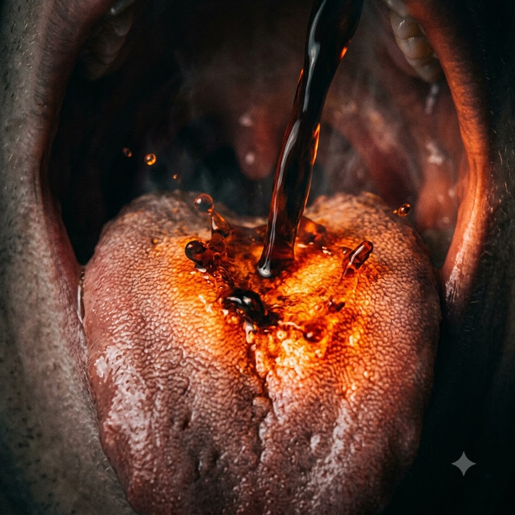 Liquid_hitting_tongue_glowing_or…_20260918214435