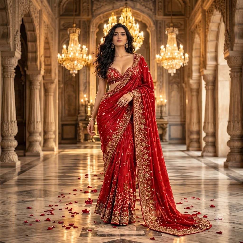 Woman_modeling_red_saree_20261026142630